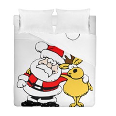 Christmas Santa Claus Duvet Cover Double Side (full/ Double Size) by Sapixe