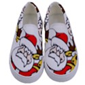 Christmas Santa Claus Kids  Canvas Slip Ons View1