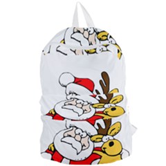 Christmas Santa Claus Foldable Lightweight Backpack