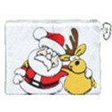 Christmas Santa Claus Canvas Cosmetic Bag (XXL) View2