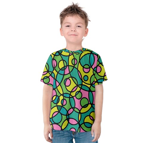 Circle Background Background Texture Kids  Cotton Tee by Sapixe