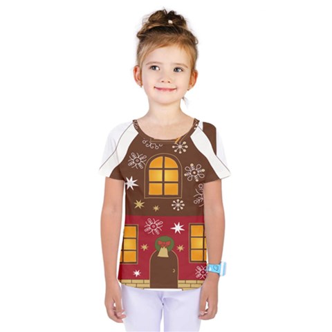 Christmas House Clipart Kids  One Piece Tee by Sapixe