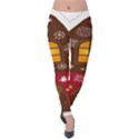 Christmas House Clipart Velvet Leggings View1