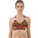 Christmas House Clipart Back Web Sports Bra View1