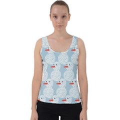 Christmas Wrapping Papers Velvet Tank Top