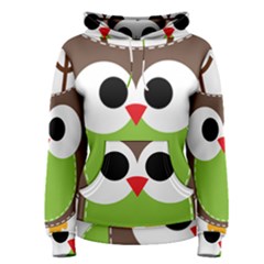 Clip Art Animals Owl Women s Pullover Hoodie by Sapixe