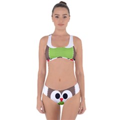 Clip Art Animals Owl Criss Cross Bikini Set by Sapixe