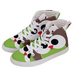 Clip Art Animals Owl Men s Hi-top Skate Sneakers by Sapixe