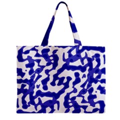 Bright Abstract Camo Pattern Zipper Mini Tote Bag by dflcprints