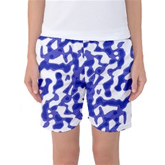 Bright Abstract Camo Pattern Women s Basketball Shorts by dflcprints