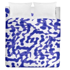 Bright Abstract Camo Pattern Duvet Cover Double Side (queen Size) by dflcprints