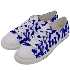 Bright Abstract Camo Pattern Women s Low Top Canvas Sneakers by dflcprints