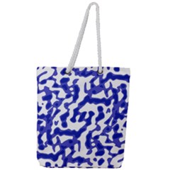 Bright Abstract Camo Pattern Full Print Rope Handle Tote (large) by dflcprints