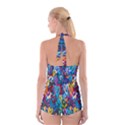 Graffiti Hearts Street Art Spray Paint Rad Boyleg Halter Swimsuit  View2