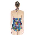 Graffiti Hearts Street Art Spray Paint Rad Halter Swimsuit View2