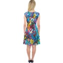 Graffiti Hearts Street Art Spray Paint Rad Capsleeve Midi Dress View2