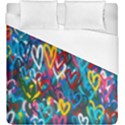 Graffiti Hearts Street Art Spray Paint Rad Duvet Cover (King Size) View1