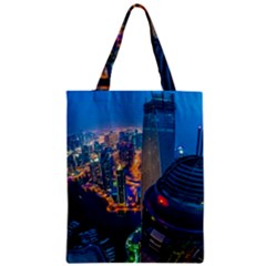 City Dubai Photograph From The Top Of Skyscrapers United Arab Emirates Zipper Classic Tote Bag by Sapixe