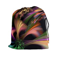 Color Burst Abstract Drawstring Pouches (xxl) by Sapixe