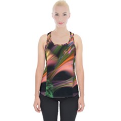 Color Burst Abstract Piece Up Tank Top