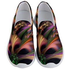 Color Burst Abstract Men s Lightweight Slip Ons