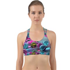 Colorful Balls Of Glass 3d Back Web Sports Bra