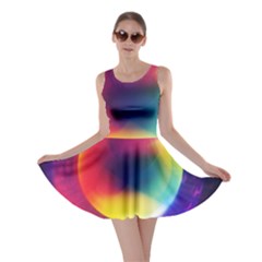 Colorful Glowing Skater Dress