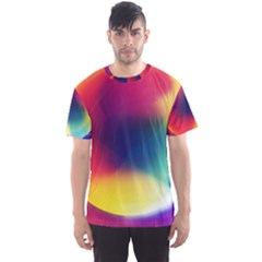 Colorful Glowing Men s Sports Mesh Tee