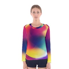 Colorful Glowing Women s Long Sleeve Tee