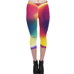 Colorful Glowing Capri Leggings 