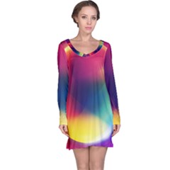 Colorful Glowing Long Sleeve Nightdress