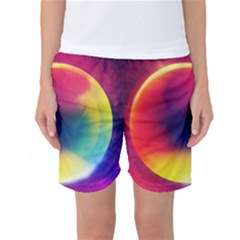 Colorful Glowing Women s Basketball Shorts