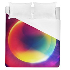 Colorful Glowing Duvet Cover (queen Size) by Sapixe