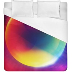 Colorful Glowing Duvet Cover (king Size) by Sapixe