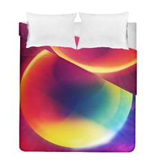 Colorful Glowing Duvet Cover Double Side (full/ Double Size) by Sapixe