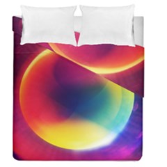 Colorful Glowing Duvet Cover Double Side (queen Size) by Sapixe