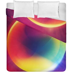 Colorful Glowing Duvet Cover Double Side (california King Size) by Sapixe