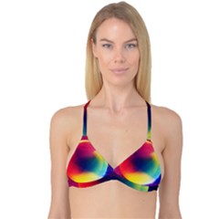 Colorful Glowing Reversible Tri Bikini Top