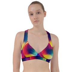 Colorful Glowing Sweetheart Sports Bra