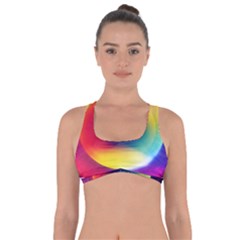 Colorful Glowing Got No Strings Sports Bra by Sapixe