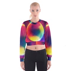 Colorful Glowing Cropped Sweatshirt