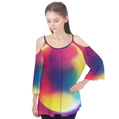 Colorful Glowing Flutter Tees