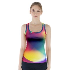 Colorful Glowing Racer Back Sports Top