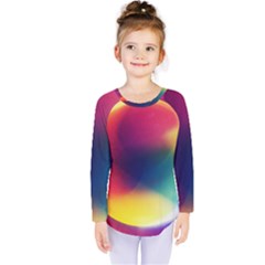 Colorful Glowing Kids  Long Sleeve Tee