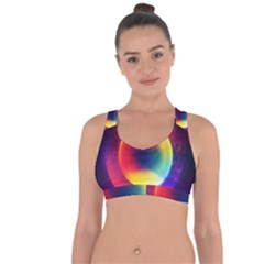 Colorful Glowing Cross String Back Sports Bra