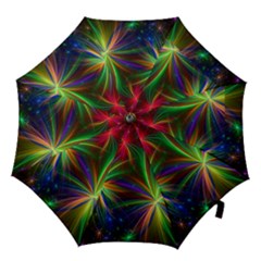 Colorful Firework Celebration Graphics Hook Handle Umbrellas (medium) by Sapixe