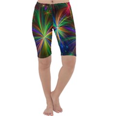 Colorful Firework Celebration Graphics Cropped Leggings  by Sapixe