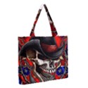 Confederate Flag Usa America United States Csa Civil War Rebel Dixie Military Poster Skull Medium Tote Bag View2