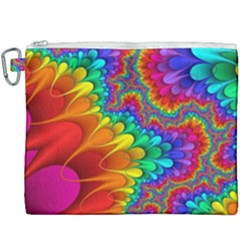 Colorful Trippy Canvas Cosmetic Bag (xxxl) by Sapixe