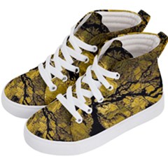 Colorful The Beautiful Of Traditional Art Indonesian Batik Pattern Kid s Hi-top Skate Sneakers